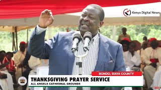 RAILA RAILA Mudavadi heckled during his speech in Bondo Siaya County at a Church function [upl. by Alfonse496]