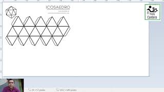 2024 feb 28 plantilla icosaedro en geogebra grado 8° [upl. by Amrita]