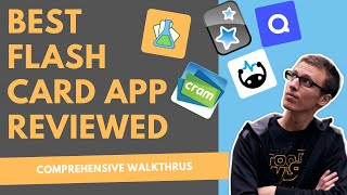 Best Flashcard App A Review of Anki Quizlet Flashcard Lab Cram and Brainscape [upl. by Nylrad]