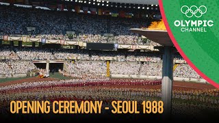 Seoul 1988  Opening Ceremony  Seoul 1988 Replays [upl. by Adnomal]