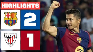 FC BARCELONA 2  1 ATHLETIC CLUB  RESUMEN LALIGA EA SPORTS [upl. by Nyberg967]