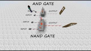 Geoffs Minecraft AND amp NAND Gate Tutorial [upl. by Gereld]