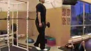 Weight lifting exercise example  Dumbbell Step Ups [upl. by Niac]