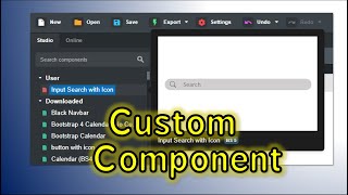 How to create Custom component and use it Bootstrap studio [upl. by Sweatt]