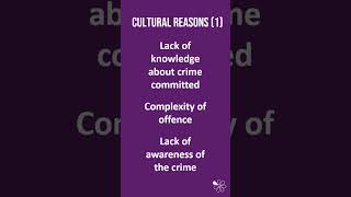 Cultural Reasons for Crime  60 Second Criminology WJEC Level 3 Unit 1 [upl. by Eikcaj]