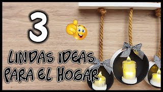 3 LINDAS IDEAS PARA EL HOGAR 2024  Manualidades con reciclaje  Cute crafts for the home [upl. by Alat405]