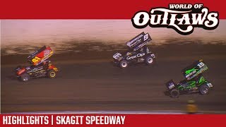 World of Outlaws Craftsman Sprint Cars Skagit Speedway September 2 2017  HIGHLIGHTS [upl. by Latisha]