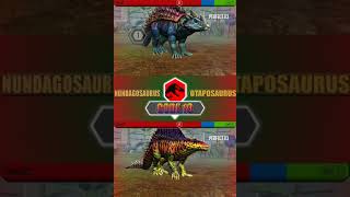 NUNDAGOSAURUS VS OTAPOSAURUS  JURASSIC WORLD THE GAME [upl. by Saidnac]