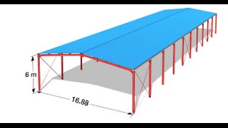 Etude complète dun hangar en Charpente Metallique sur le logiciel Robot Structure Analysis 1 [upl. by Inafetse240]