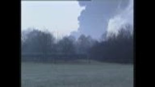 Interviews and fire from Buncefield explosion [upl. by Sonitnatsnok684]