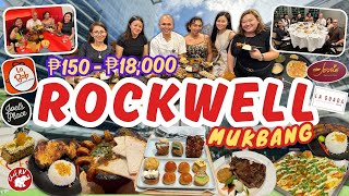 ₱150  ₱18000 MUKBANG IN ROCKWELL WITH TEAM CHEF RV [upl. by Blasius]