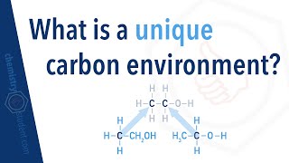 What is a unique carbon environment in NMR [upl. by Joice]