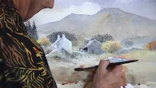 David Bellamy demonstrates a farmyard in watercolour [upl. by Hoppe347]