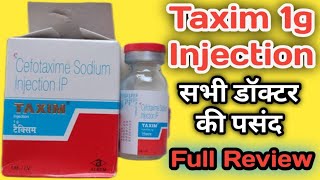 Taxim 1gm Injection  Taxim 1gm Injection Uses In Hindi  Cefotaxime Injection [upl. by Minta]