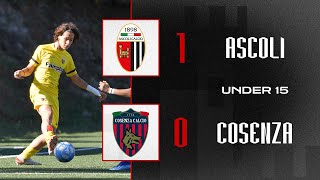 Highlights Under 15  AscoliCosenza 10  Ascoli Calcio [upl. by Nats124]