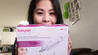 Unboxing and trying out Beurer Electric professional manicure pedicure set [upl. by Adym]