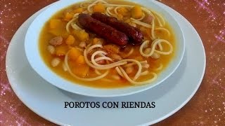 POROTOS CON RIENDA TRADICIONAL DE CHILE Silvana Cocina y Manualiidades [upl. by Adiaros]