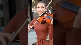 VIOLIN karolina cover singer music singing dance violin duet [upl. by Uamak]