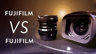 Lens Battle  Fujifilm 16mm f14 VS f28 [upl. by Aset308]