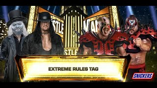 WWE2K24  Extreme Rules Tag Team  The Undertaker Uncle Howdy vs Hawk Animal  WrestleMania 39 [upl. by Petes]