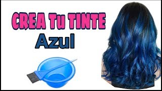 Como PREPARAR TINTE AZUL💆¡Pinta tu cabello SIN maltratarlo 🏡 [upl. by Ecadnarb]