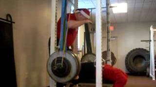 Dana Rosenzweig  390 Lbs x 4 RAW Band Suspended Bench [upl. by Nebra211]