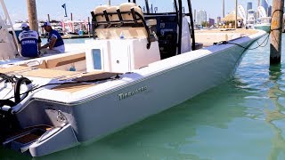 TIDEWATER BOATS  Carolina Bay 2700  Walkthrough at MIBS [upl. by Phillida]