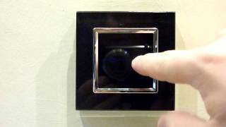 Black Glass Touch Light Switch 2 Gang 1 Way [upl. by Czarra]