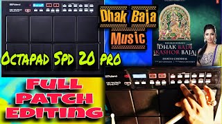 Octapad Spd 20 pro🪘  Dhak Baja Music Live Editing Video 🥁🪘👍music viralvideo editing [upl. by Hinch]