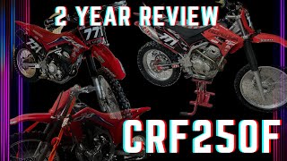 CRF250F UNDERRATED  2 Year Full Review  crf250f honda review [upl. by Einad]