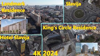 Kings Circle Residences  Slavija Landmark Residence  Bulevar Kralja Aleksandra 4K 2024 [upl. by Eesdnyl]