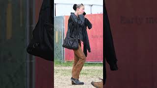 Lila Moss Spotted at Glastonbury Festival 2024 shorts [upl. by Klockau]