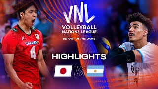 🇯🇵 JPN vs 🇦🇷 ARG  Highlights Week 2  Mens VNL 2023 [upl. by Noli629]