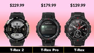 Amazfit TRex 2 VS Amazfit TRex Pro vs Amazfit TRex  SmartWatch 2022 Specs Price and Cons [upl. by Yessac]