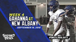 HS Football  Gahanna at New Albany 91616 [upl. by Keung]