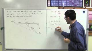 Solving bearings problems using trigonometry [upl. by Beckett]