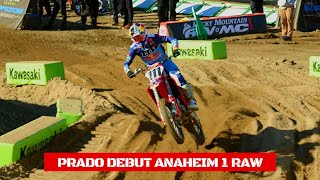 Prado Debut RAW Anaheim 1  Supercross 2024 [upl. by Atirrehs]