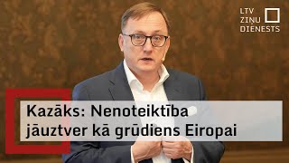 Kazāks Nenoteiktība par jauno Trampa administrāciju jāuztver kā grūdiens Eiropai [upl. by Klarika344]