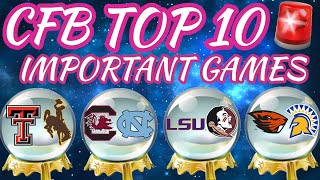 10 Most Important CFB games of Week 1 [upl. by Warfold]