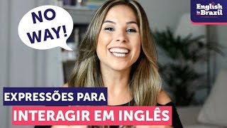 Expressões MUITO ÚTEIS para conversar em inglês [upl. by Hanahsuar]