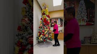 Giving the best tree to our residents christmas2024 christmastree christmasdecor [upl. by Loggia]