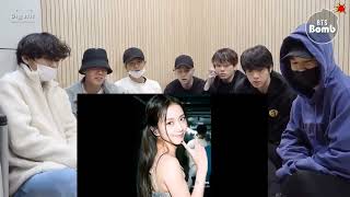 Bts reaction blackpink kim jisoo tiktok edit 1🌠💜 [upl. by Arataj]