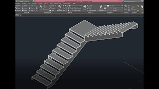 Autocad DesleriÇelik Merdiven Modelleme  Lazer Kesime Uygun Merdiven Çizimi [upl. by Akimahc36]