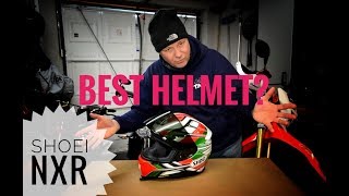 Best Helmet  Shoei NXR Helmet Review RF1200 [upl. by Busey]