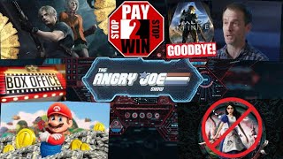 AJS News Super Mario Movie Makes BANK Pay to Win Resident Evil 4 Halo lead Leaves No Alice McGee [upl. by Ecnerolf]