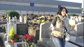 Tombe de Guy Lux au cimetière de SaintGratien [upl. by Ladd669]