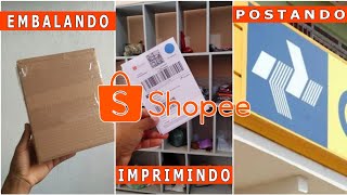 Como Embalar  Imprimir e Enviar Pela Shopee [upl. by Robin657]