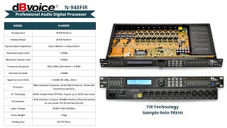 PreAmp Bagus Fitur Segudang sudah FIR 96kHz Professional ManagementDlms  dBvoice N948FIR [upl. by Nea]