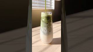 caramel matcha brevé shortsvideo homecafe resepminuman [upl. by Desberg]