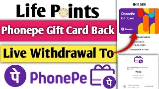 Lifepoint Surveys Live Payment Proof 2024  Lifepoints Redeem  Lifepoint Phonepe Gift Card Redeem 🤑 [upl. by New465]